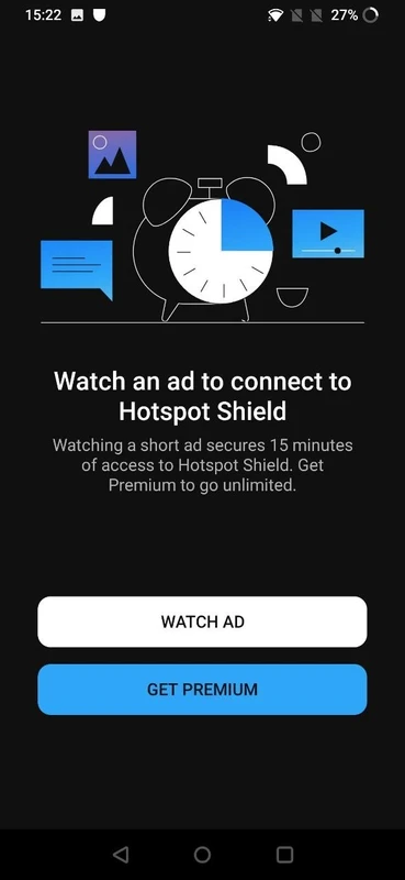 Hotspot Shield VPN — captură de ecran 4